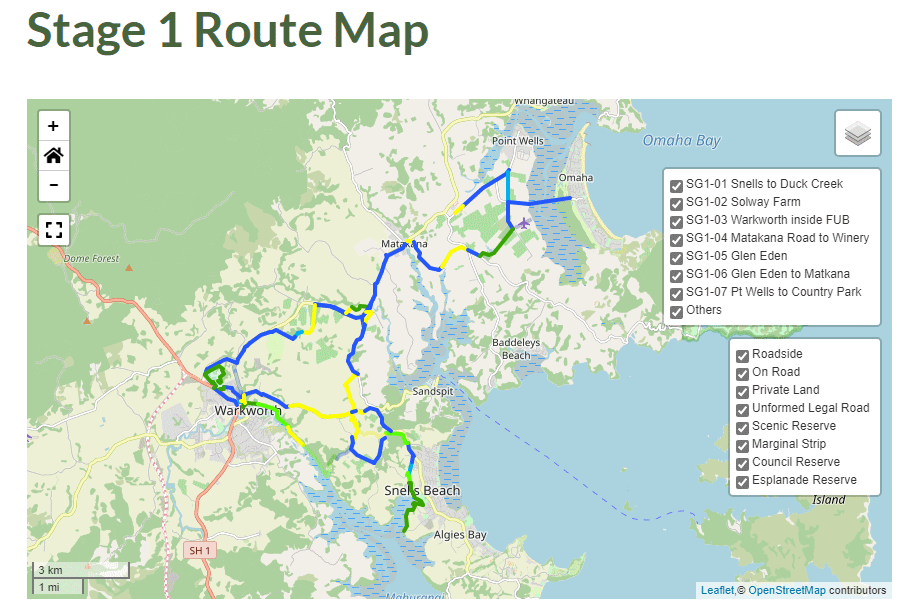 Stage 1 Route Map